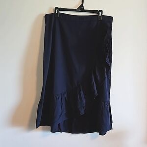 GAP Blue Ruffle Skirt NWT 14